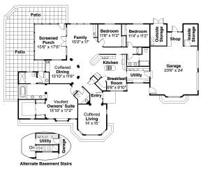 Floorplan 1 for House Plan #035-00441
