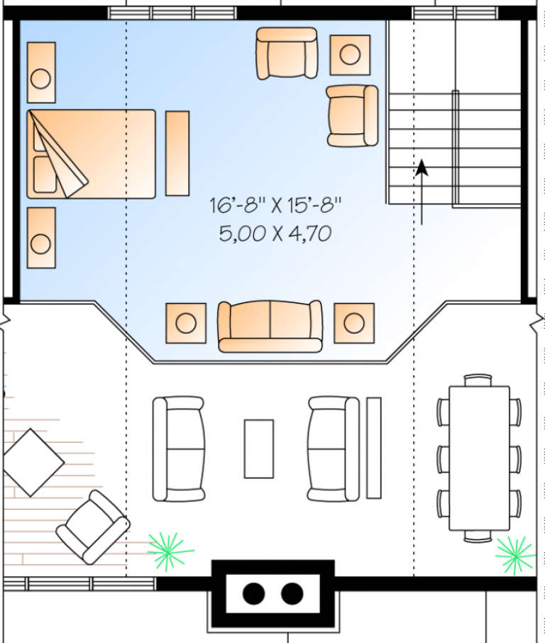 House Plan House Plan #574 Drawing 3