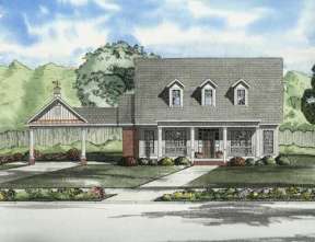 Country House Plan #110-00676 Elevation Photo