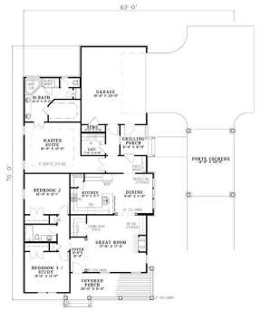 Floorplan 1 for House Plan #110-00678