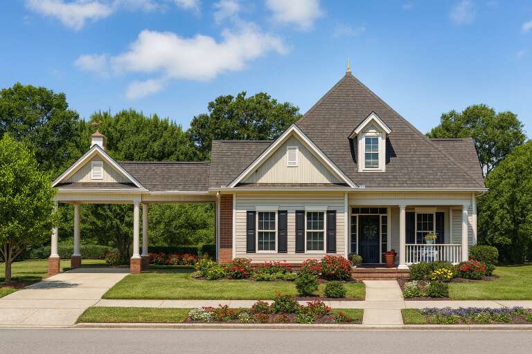 House Plan House Plan #5743 Front Elevation