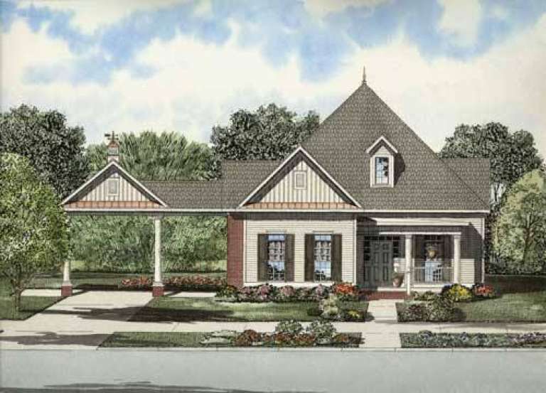 Country House Plan #110-00679 Elevation Photo