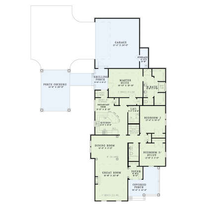 Main Floor  for House Plan #110-00679