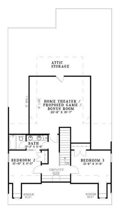 Floorplan 2 for House Plan #110-00680