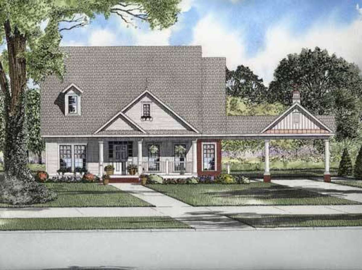 Country House Plan #110-00683 Elevation Photo