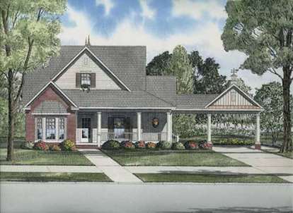 Country House Plan #110-00684 Elevation Photo