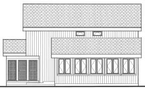Narrow Lot House Plan #033-00111 Elevation Photo