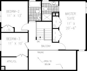 Floorplan 2 for House Plan #033-00111