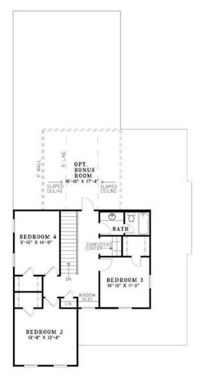 Floorplan 2 for House Plan #110-00688