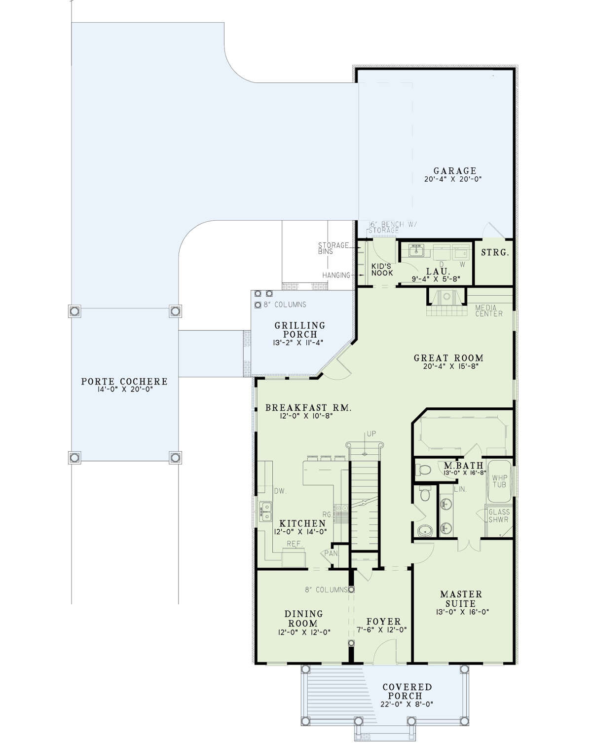 Floorplan 1 for House Plan #110-00690