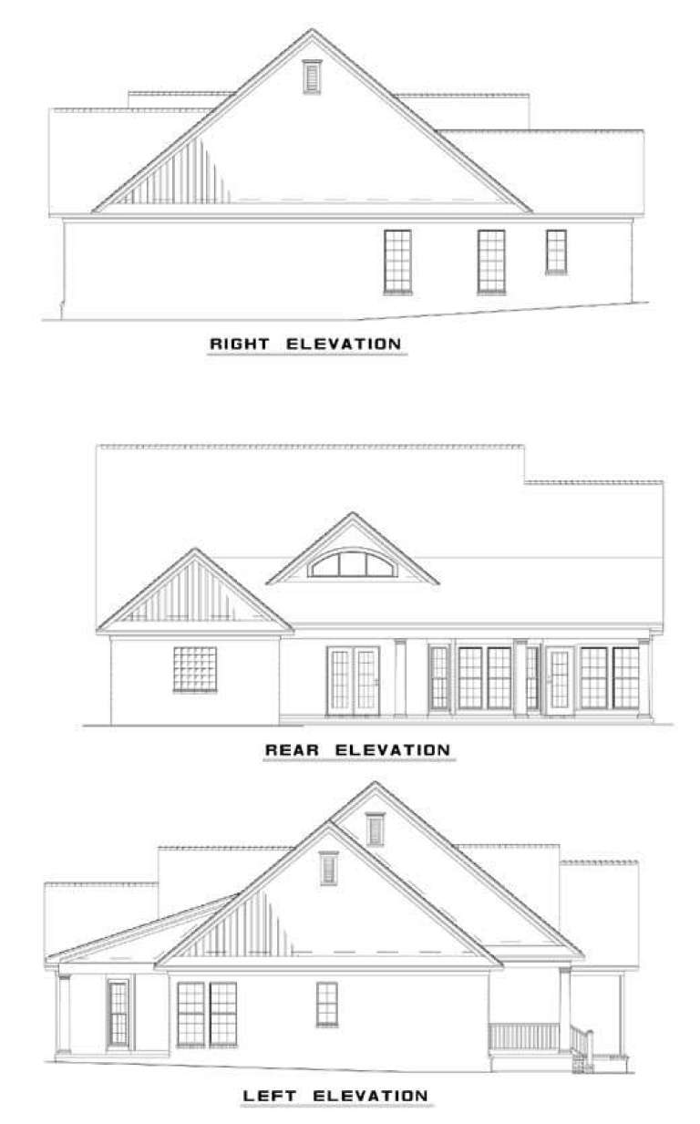 Traditional House Plan #110-00693 Elevation Photo