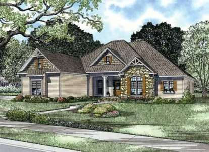 Traditional House Plan #110-00695 Elevation Photo