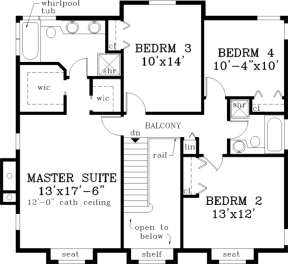 Floorplan 2 for House Plan #033-00112