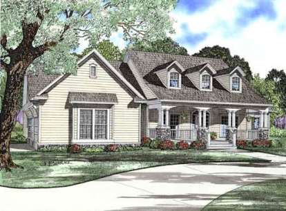 Farmhouse House Plan #110-00696 Elevation Photo