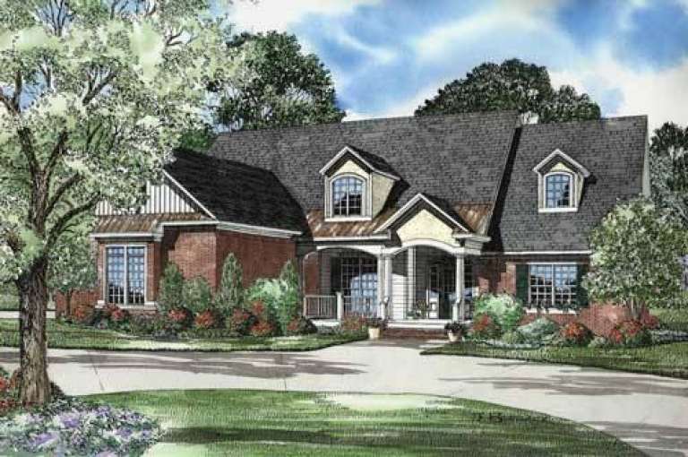 Traditional House Plan #110-00699 Elevation Photo