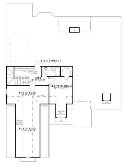Second Floor for House Plan #110-00699
