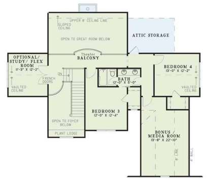 Floorplan 2 for House Plan #110-00700