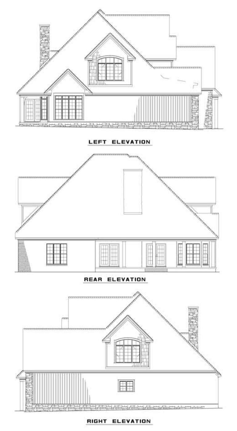 European House Plan #110-00701 Elevation Photo