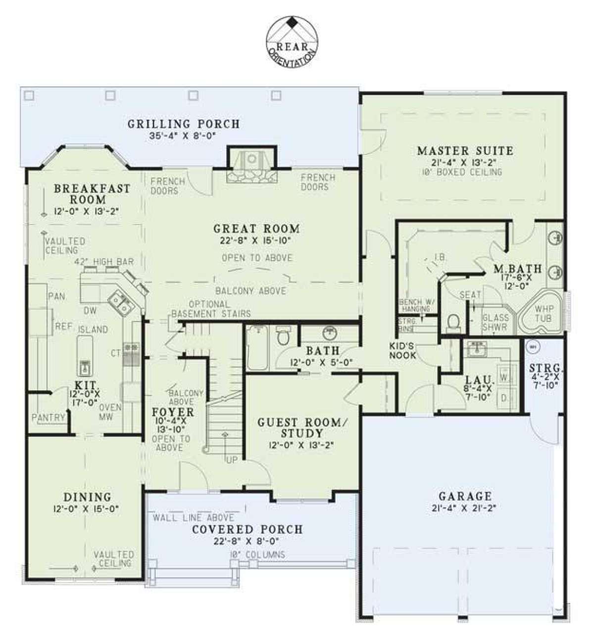 Floorplan 1 for House Plan #110-00701