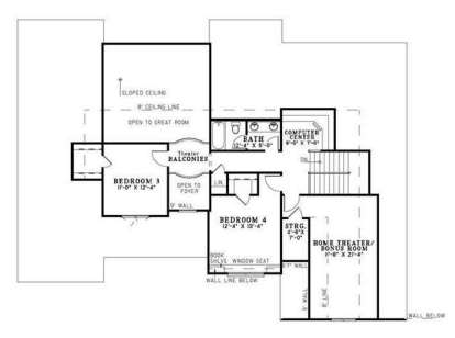 Second Floor for House Plan #110-00703