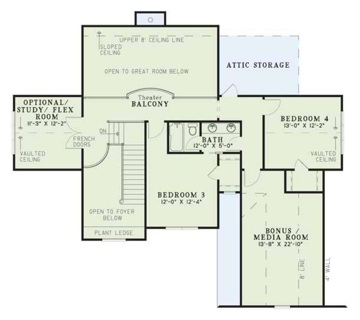 Floorplan 2 for House Plan #110-00706