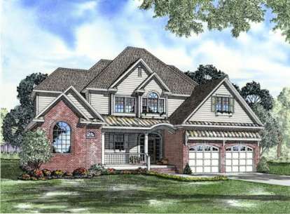4 Bed, 3 Bath, 2642 Square Foot House Plan - #110-00707