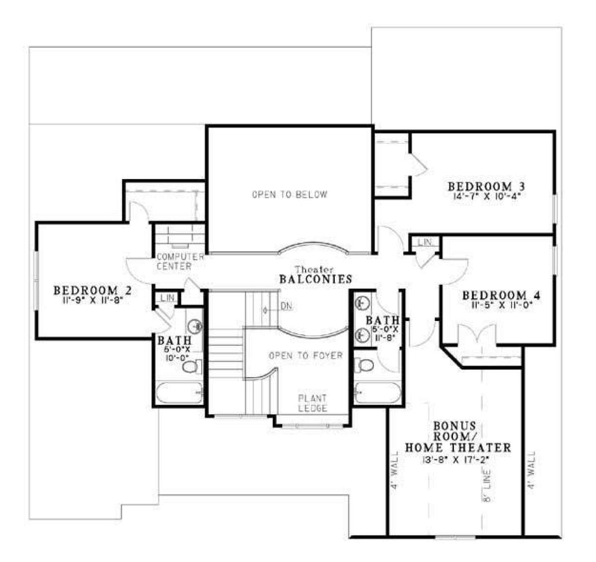 Floorplan 2 for House Plan #110-00707