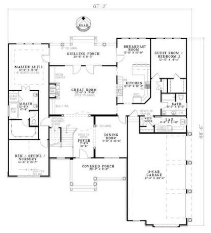 Main Floor  for House Plan #110-00708