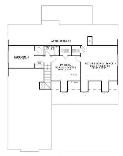 Floorplan 2 for House Plan #110-00709