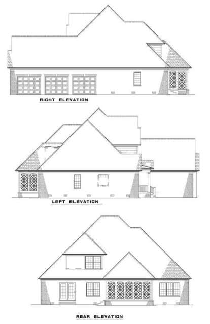 Traditional House Plan #110-00710 Elevation Photo