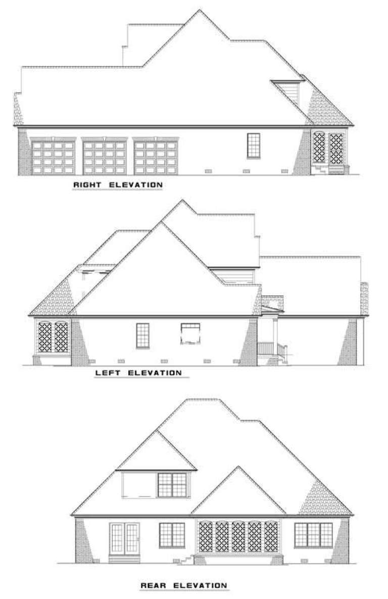 Traditional House Plan #110-00710 Elevation Photo