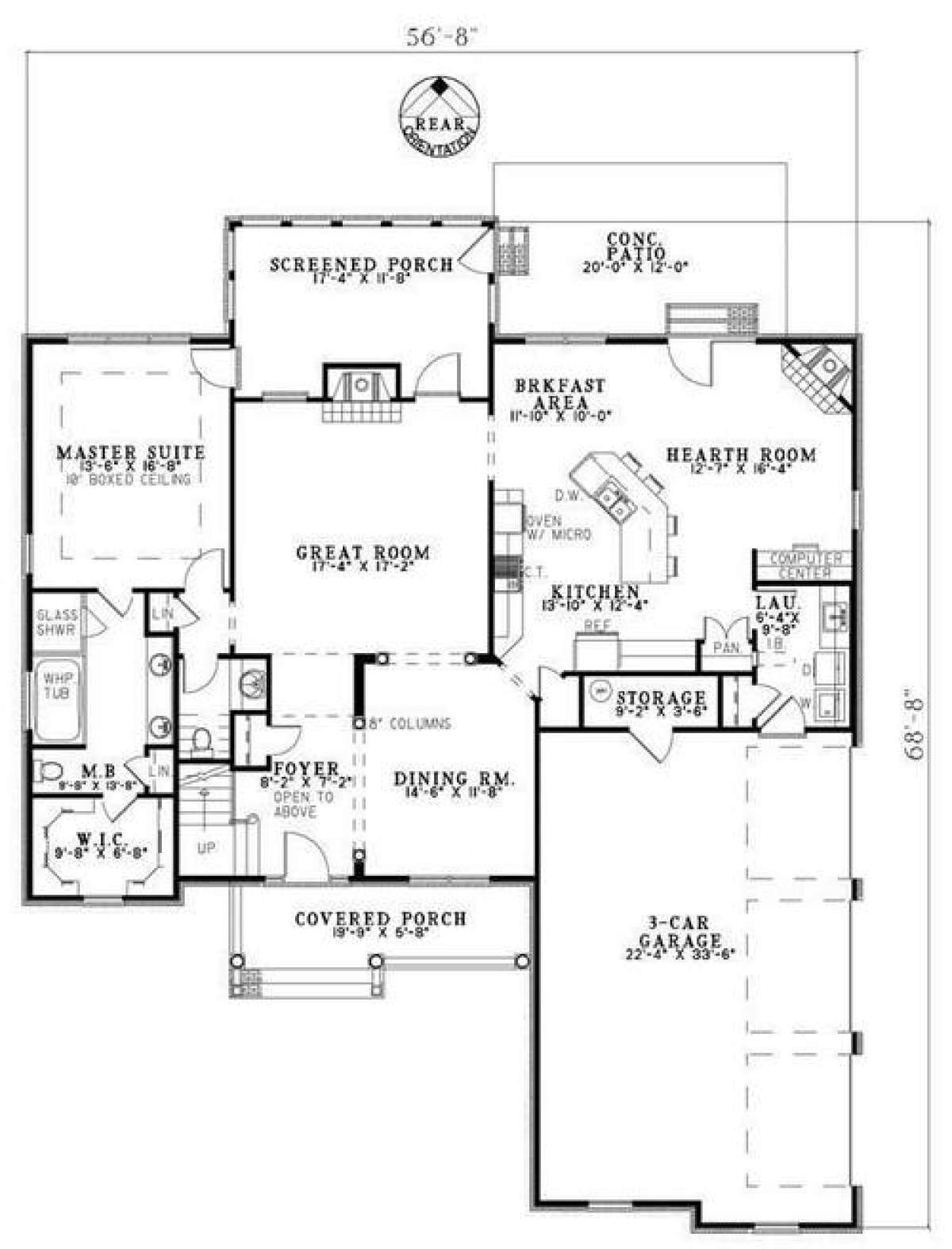 Floorplan 1 for House Plan #110-00710