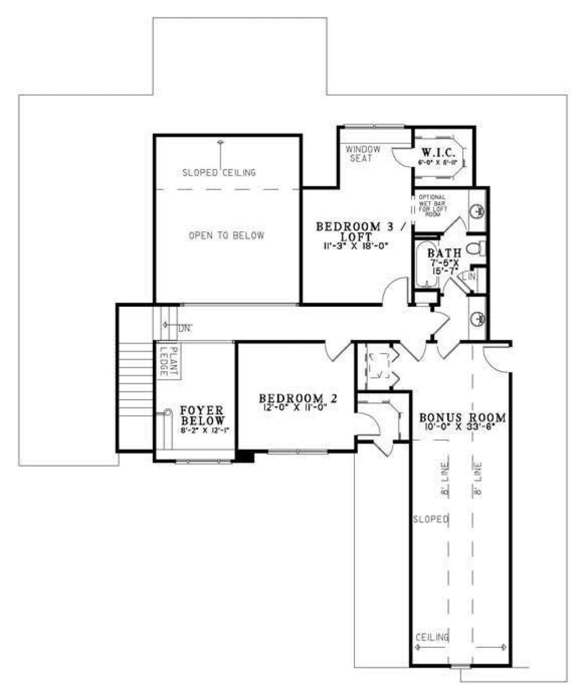 Floorplan 2 for House Plan #110-00710