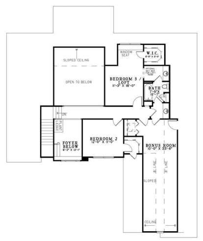 Floorplan 2 for House Plan #110-00710