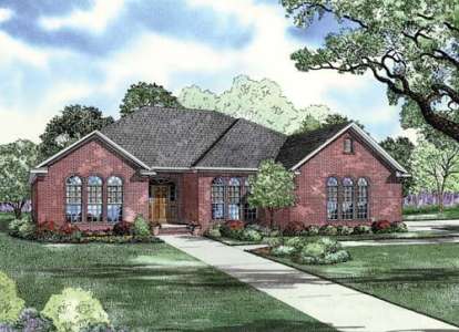 4 Bed, 2 Bath, 2109 Square Foot House Plan - #110-00711