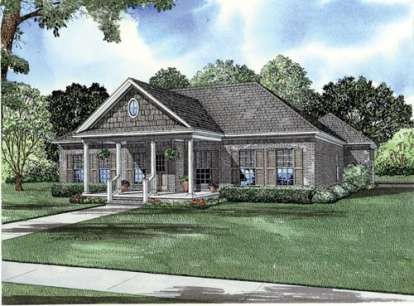 3 Bed, 2 Bath, 1689 Square Foot House Plan - #110-00712
