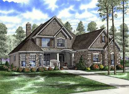 4 Bed, 3 Bath, 2852 Square Foot House Plan - #110-00713