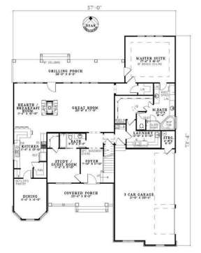 Floorplan 1 for House Plan #110-00713