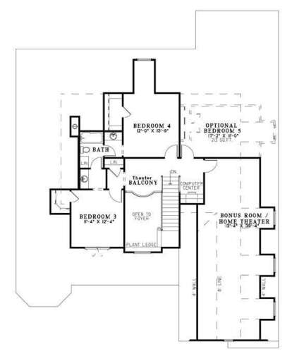 Second Floor for House Plan #110-00713