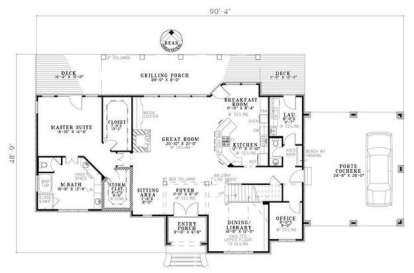 Floorplan 1 for House Plan #110-00715