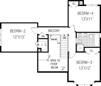 Floorplan 2 for House Plan #033-00114