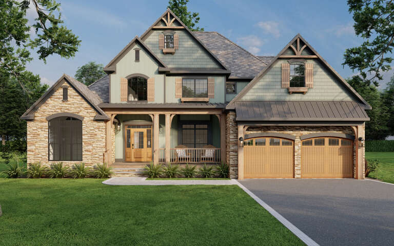 House Plan House Plan #5781 Front Elevation 