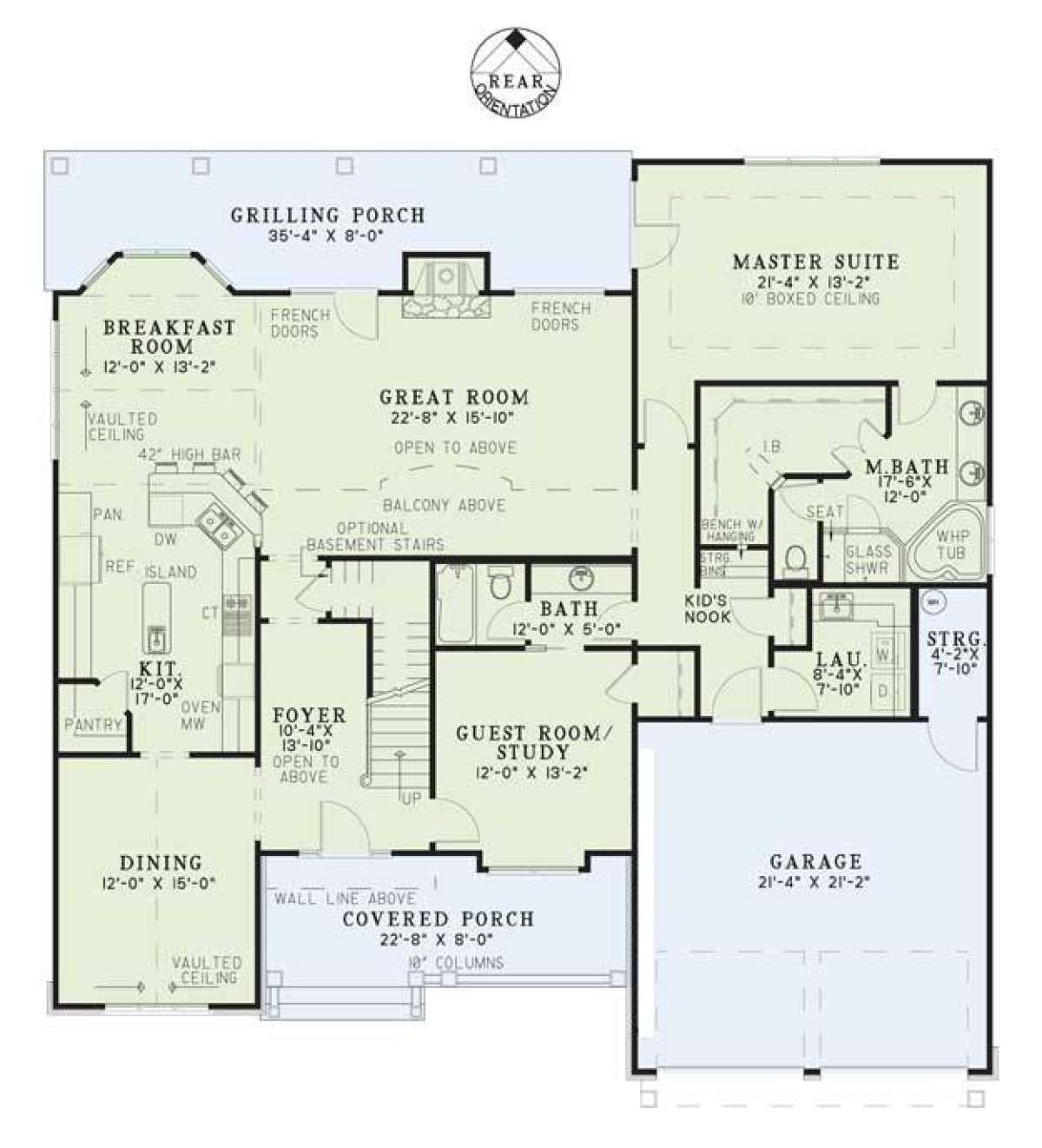 Main Floor for House Plan #110-00717