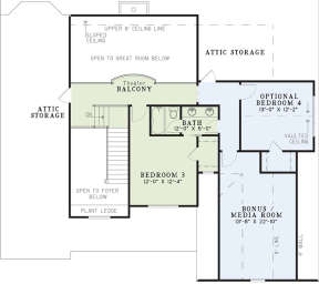 Second Floor for House Plan #110-00717