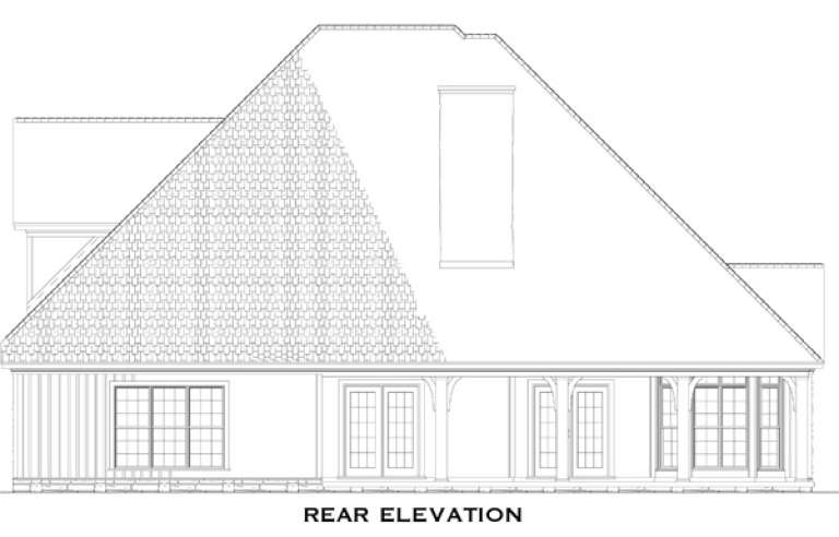 Traditional House Plan #110-00718 Elevation Photo