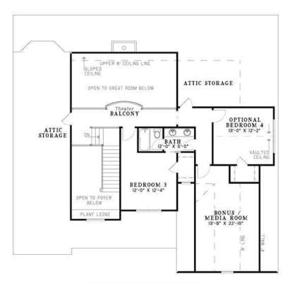 Floorplan 2 for House Plan #110-00718