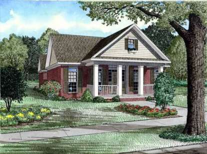 Southern House Plan #110-00719 Elevation Photo