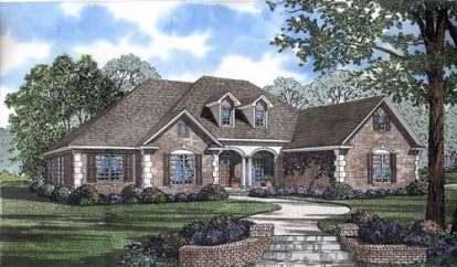 European House Plan #110-00723 Elevation Photo