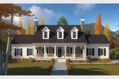 Traditional House Plan #033-00115 Elevation Photo