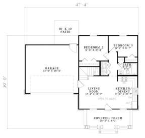 Floorplan 1 for House Plan #110-00727